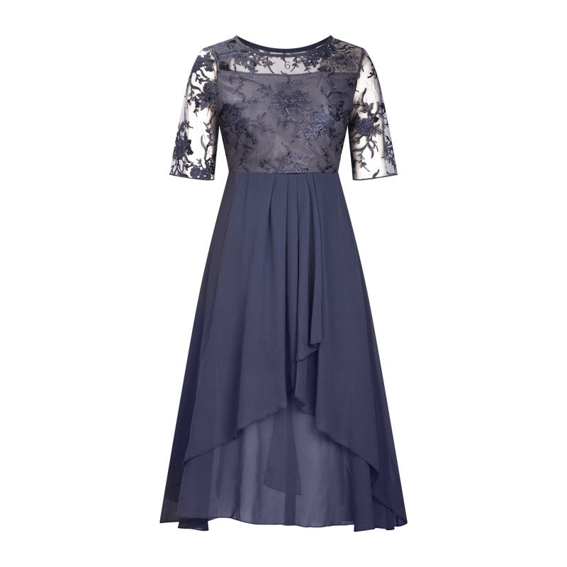 💖NOUVEL ARRIVAGE OFFRE LIMITÉE DANS LE TEMPS💖Élégante robe de cocktail fluide brodée