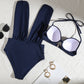 ⏳Temps limité 50% de réduction💥🩱étéExplosion☀️Zweiteiliges Ensemble de maillot de bain pour femme avec nœud en couleur unie