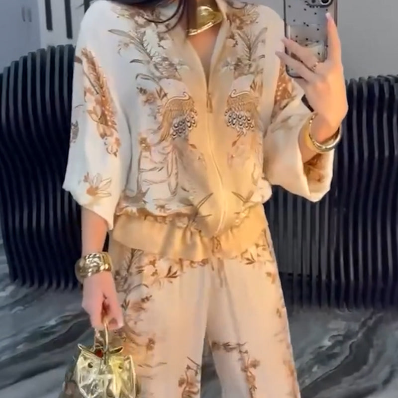 ✨ Vente chaude 49% de réduction 🌸 Élégant zip Set de deux pièces pour femmes
