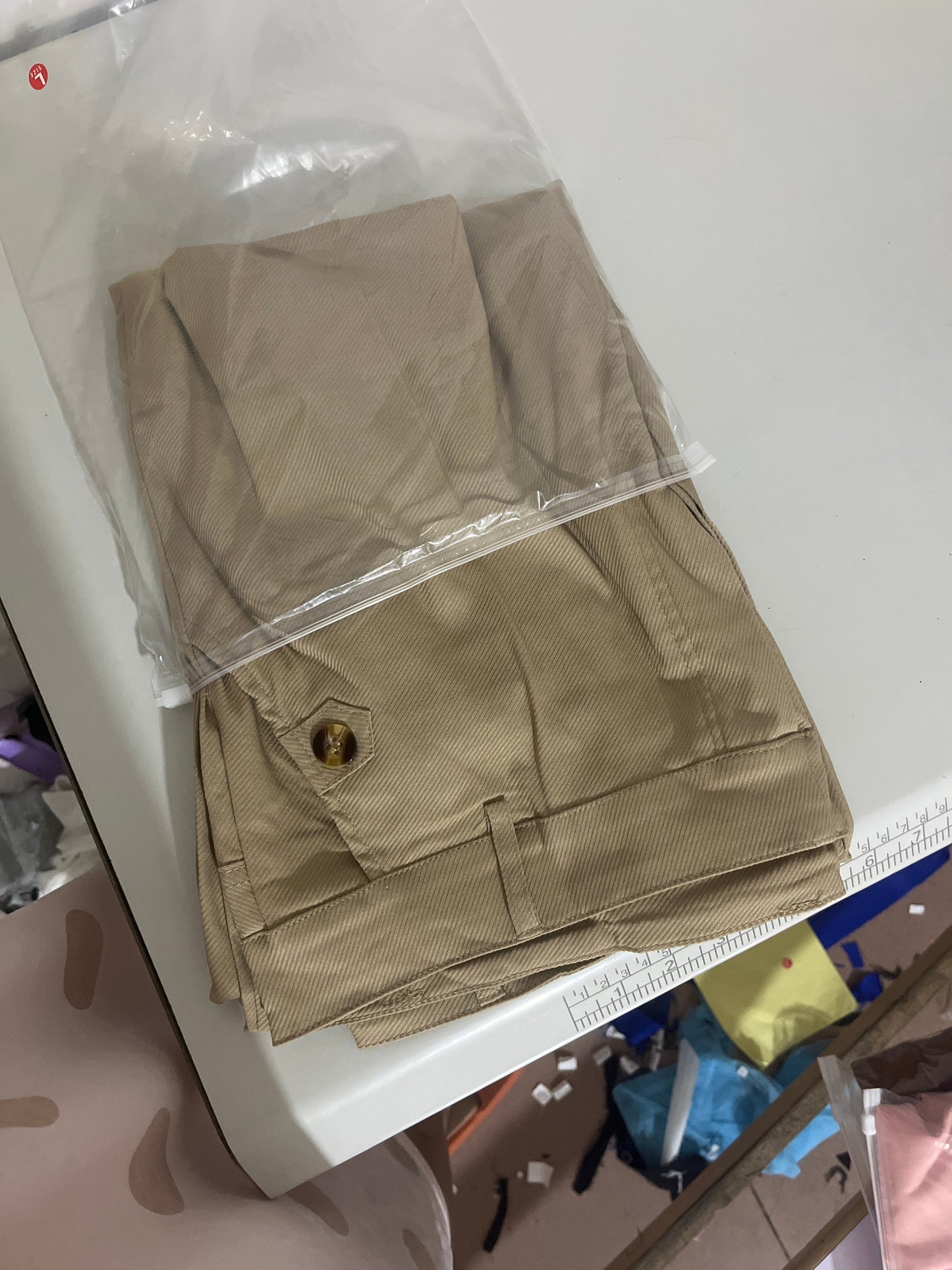 🔥VENTE CHAUDE 2025🔥Pantalon large court en sergé extensible