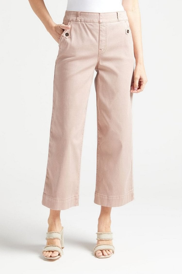 🔥VENTE CHAUDE 2025🔥Pantalon large court en sergé extensible