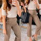 🔥VENTE CHAUDE 2025🔥Pantalon large court en sergé extensible