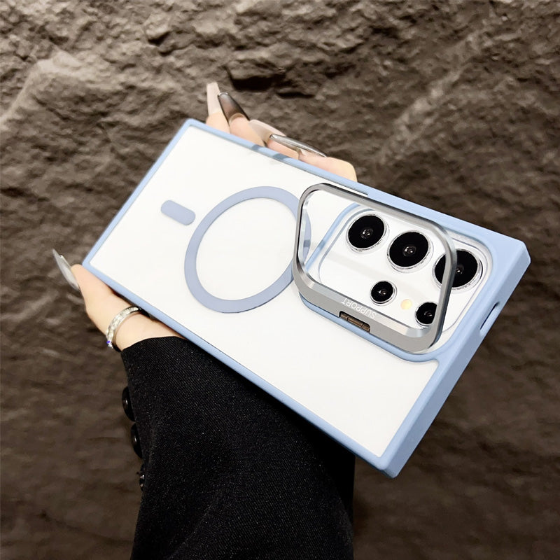 Étui magnétique pour téléphone avec béquille pour Samsung