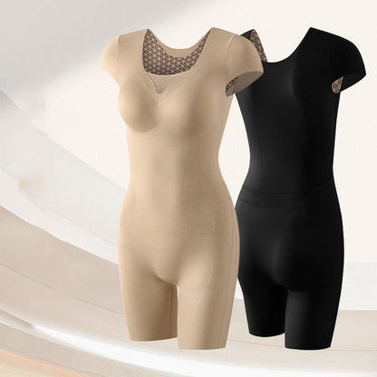 💖Corset moulant sans soutien-gorge à manches courtes pour femmes