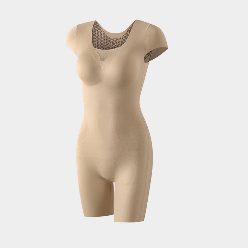 💖Corset moulant sans soutien-gorge à manches courtes pour femmes