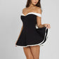 Robe Mini Sexy à Épaules Dénudées pour Femmes