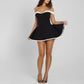 Robe Mini Sexy à Épaules Dénudées pour Femmes