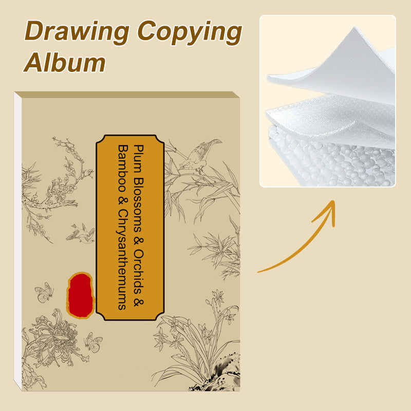 🖼️🎁Album de copie de peinture chinoise et de dessin blanc