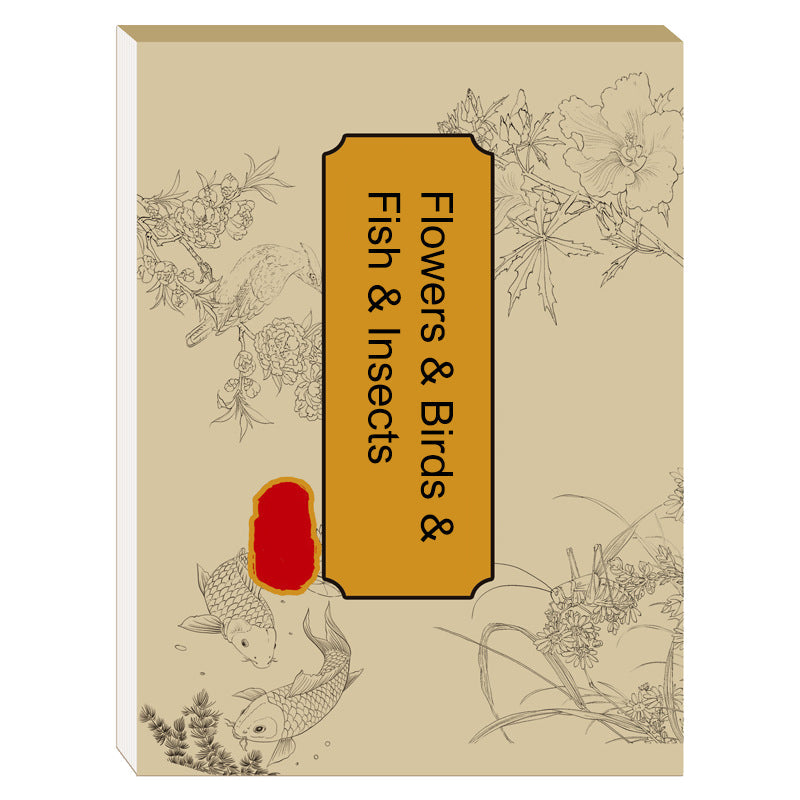 🖼️🎁Album de copie de peinture chinoise et de dessin blanc