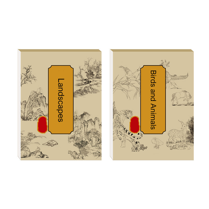 🖼️🎁Album de copie de peinture chinoise et de dessin blanc