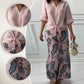 Ensemble deux pièces pour femme, cardigan ample et pantalon taille haute