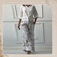 Ensemble deux pièces pour femme, cardigan ample et pantalon taille haute