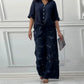 Ensemble deux pièces pour femme, cardigan ample et pantalon taille haute