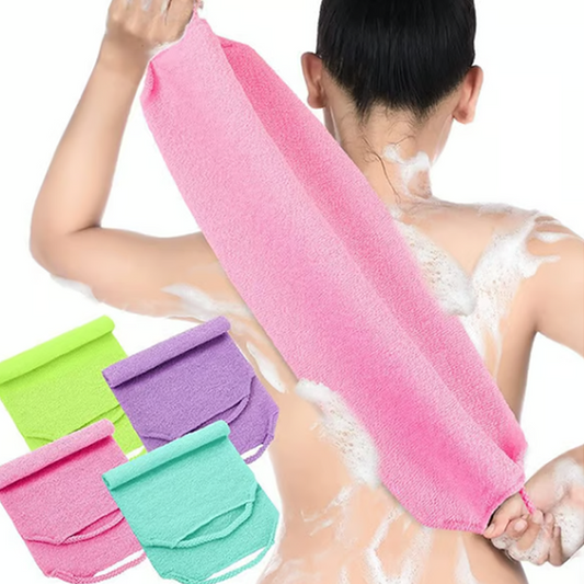 Serviette Exfoliante pour le Dos avec Poignées