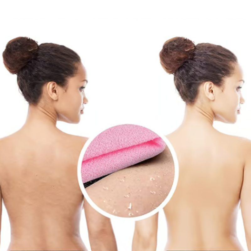 Serviette Exfoliante pour le Dos avec Poignées
