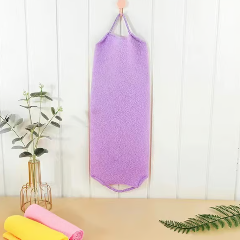 Serviette Exfoliante pour le Dos avec Poignées