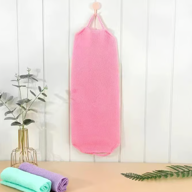 Serviette Exfoliante pour le Dos avec Poignées