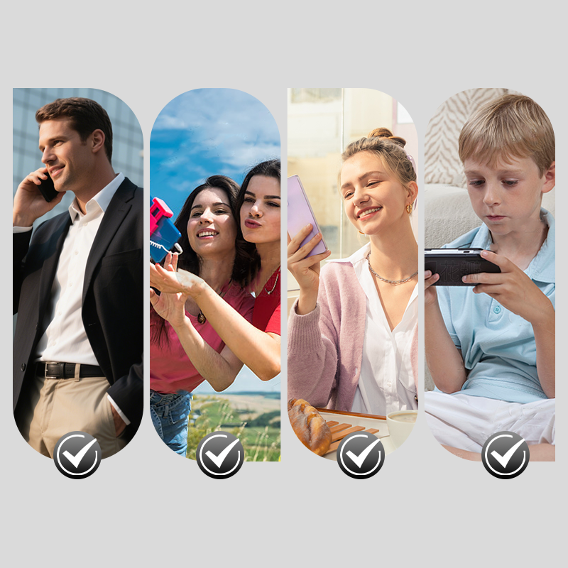 Étui magnétique anti-chute pour téléphone portable à chargement sans fil