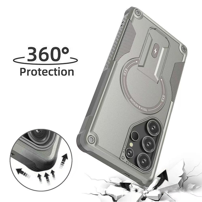 Étui magnétique anti-chute pour téléphone portable à chargement sans fil