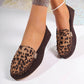 🌷50% de réduction🍃Mocassins patchwork à imprimé léopard pour femmes