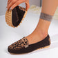 🌷50% de réduction🍃Mocassins patchwork à imprimé léopard pour femmes