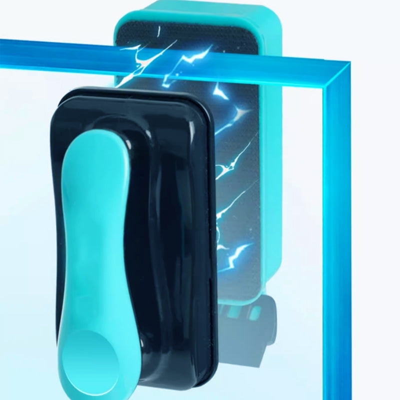 💯🪒Temps limité moitié prix - Brosse magnétique de nettoyage du verre pour l'aquarium