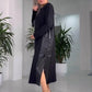 Robe patchwork en cuir décontractée pour femme avec poches