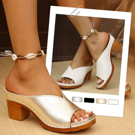 🌸Soldes d'été 49% de réduction🌸Sandales à talons hauts et à plateforme