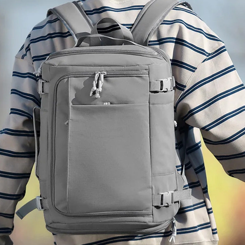 Sac à dos pour bagages de grande capacité en forme de boîte