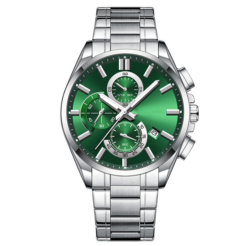 ⌚Montre-bracelet d'affaires en acier inoxydable pour homme