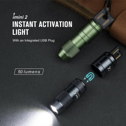 Lampe de poche porte-clés EDC 50 Lumens
