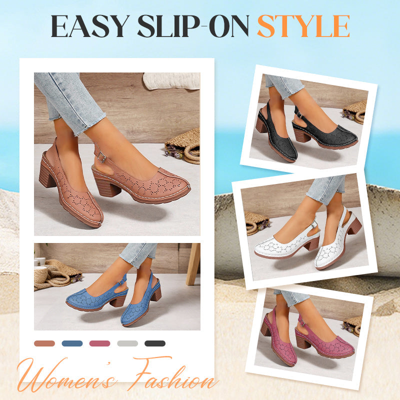 🏖️Soldes d'été 50% de réduction🌼Sandales à talons hauts creusés pour femmes