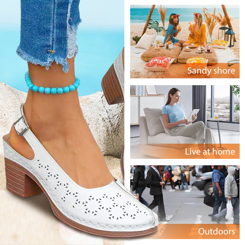 🏖️Soldes d'été 50% de réduction🌼Sandales à talons hauts creusés pour femmes