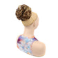 Perruque chignon synthétique volumineuse avec pince réglable