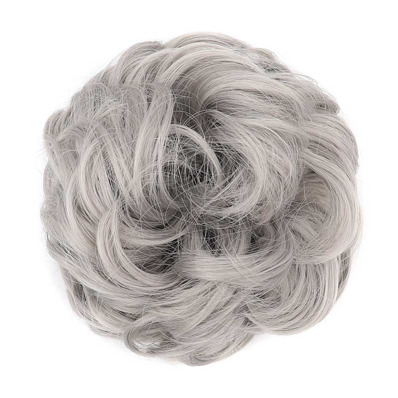 Perruque chignon synthétique volumineuse avec pince réglable