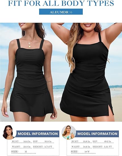 🩱Maillot de Bain Deux Pièces Tankini Vintage pour Femme avec Contrôle du Ventre