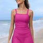 🩱Maillot de Bain Deux Pièces Tankini Vintage pour Femme avec Contrôle du Ventre