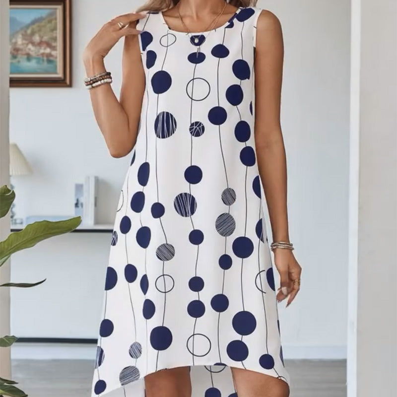 👗Women's Fashion Printed Sleeveless Round Neck Dress