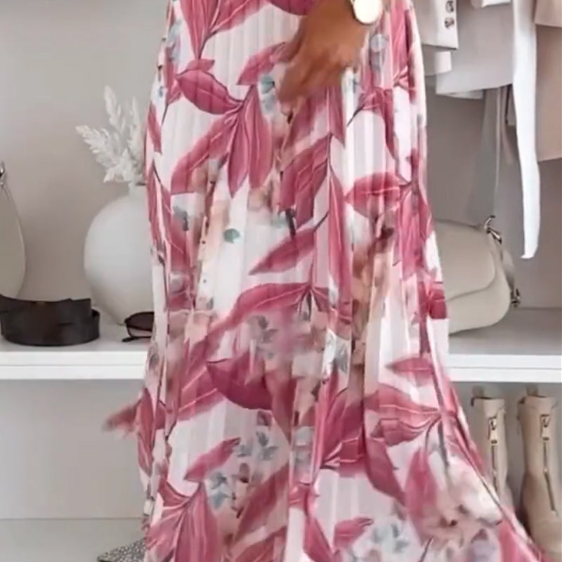 Elégante jupe plissée pour femme avec imprimé