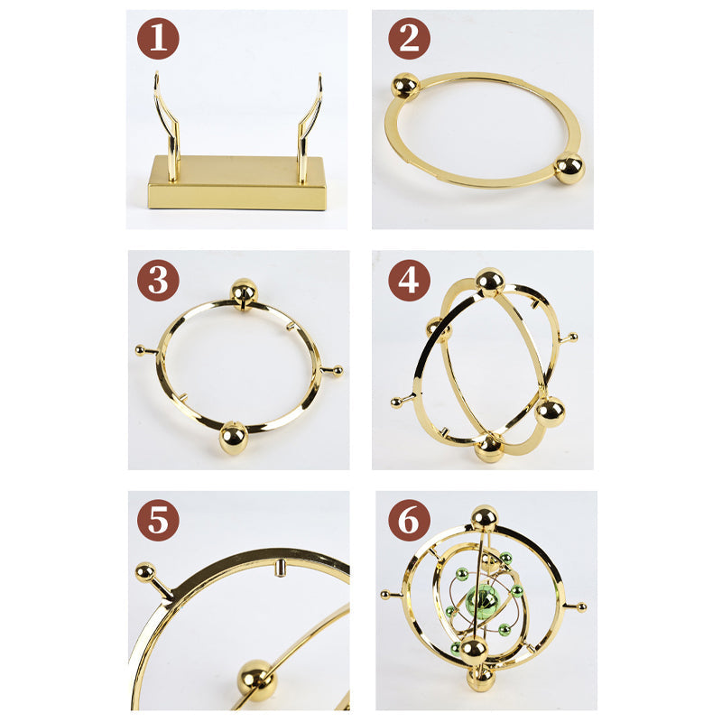 🔥Pendule à mouvement perpétuel en orbite céleste – Décoration rotative créative pour la maison