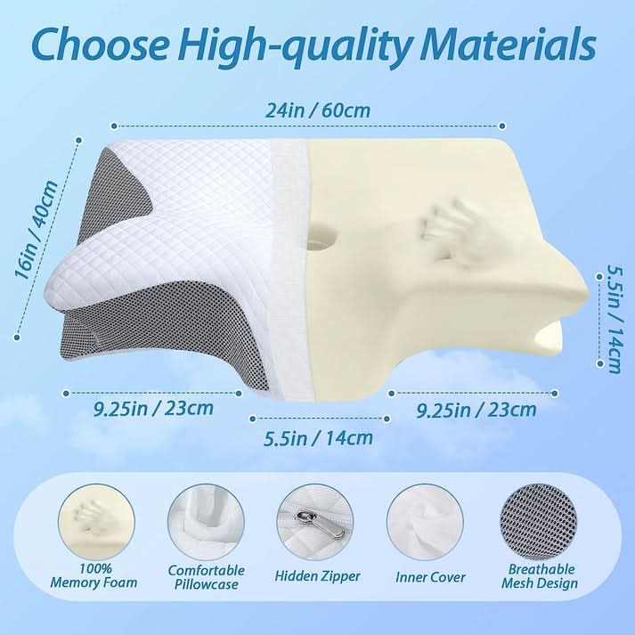 Oreiller ergonomique pour un sommeil profond