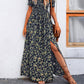 Élégante robe florale à épaules découvertes pour femmes