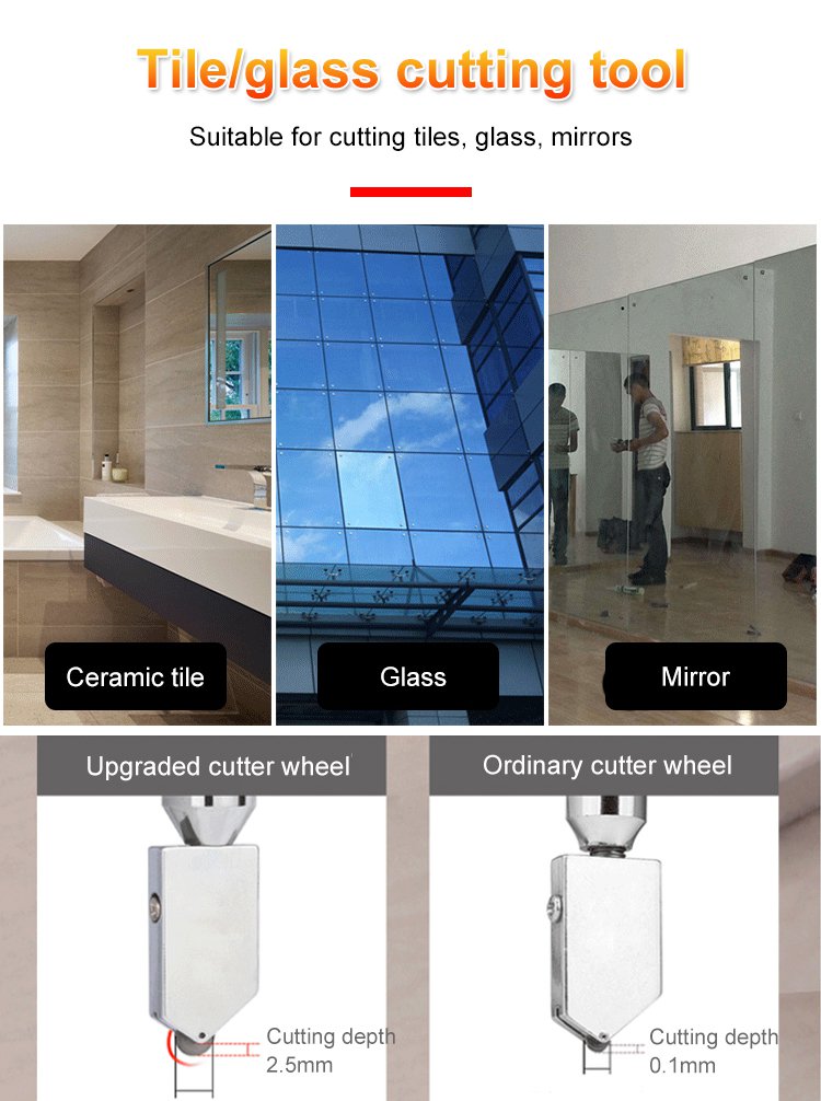 ✨✨Moyenne 50% de réduction✨✨Coupe de carrelage en verre