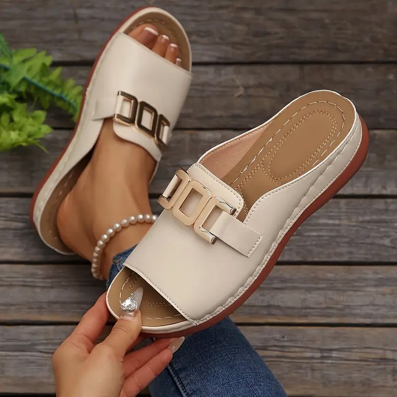 💞Meilleur confort- Sandales compensées orthopédiques confortables pour femmes