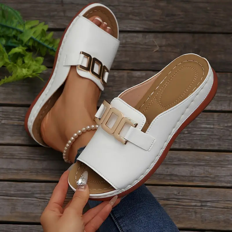 💞Meilleur confort- Sandales compensées orthopédiques confortables pour femmes