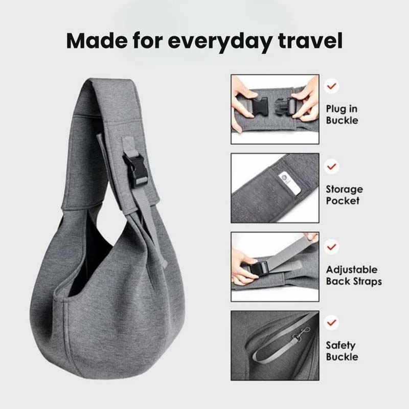 🐱🐶Sac de transport réglable en bandoulière pour animaux de compagnie
