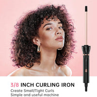 Bigoudi ultra fin en laine bouclée de 3/8 po