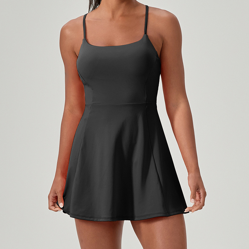 🏃‍♀️Mini robe sport à spaghetti - Sleek & Active✨