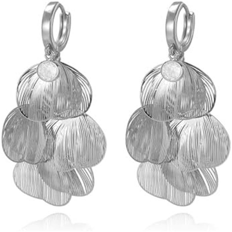 🍀Boucles d'oreilles à feuilles superposées pour femmes✨