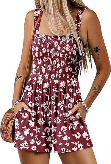 ⏰Hot Sale - 49% de réduction  💃Combinaison d'été sans manches pour femmes, décontractée, courte, avec poches, de couleur contrastée